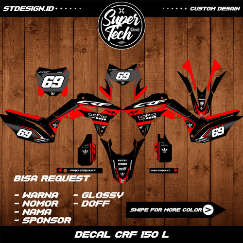 Detail Desain Decal Crf Nomer 4