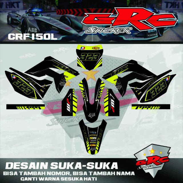 Download Desain Decal Crf Nomer 41