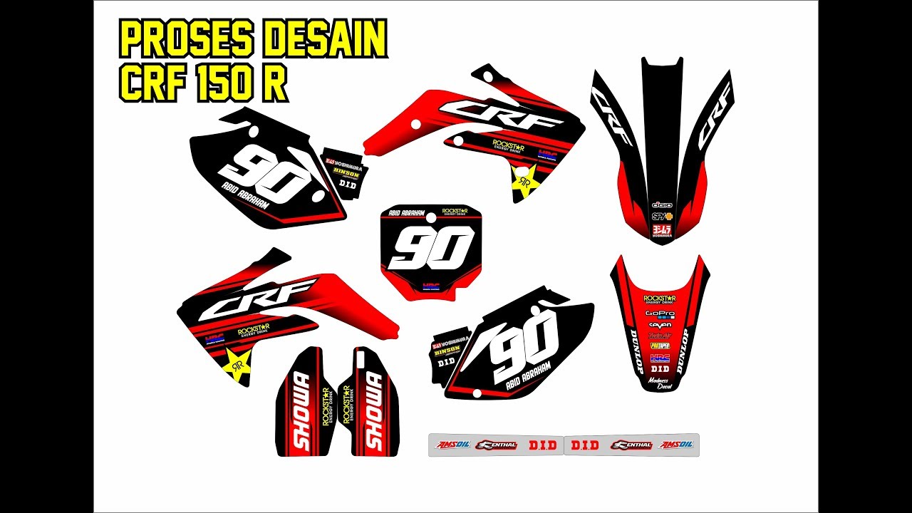 Detail Desain Decal Crf Nomer 54