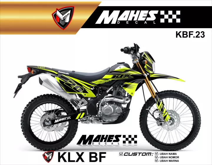 Detail Desain Decal Klx Nomer 46