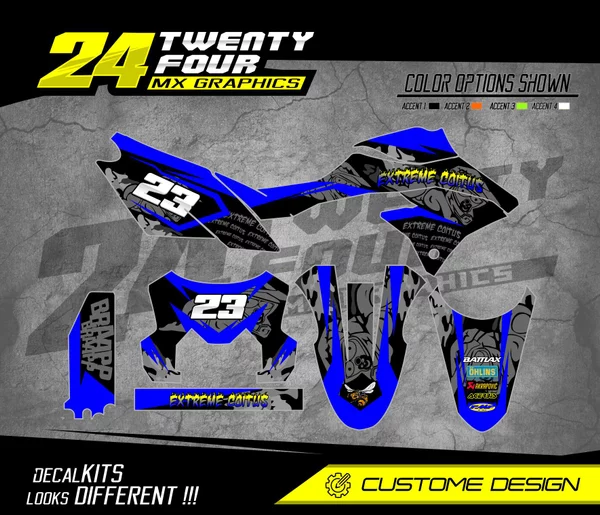 Detail Desain Decal Klx Nomer 50