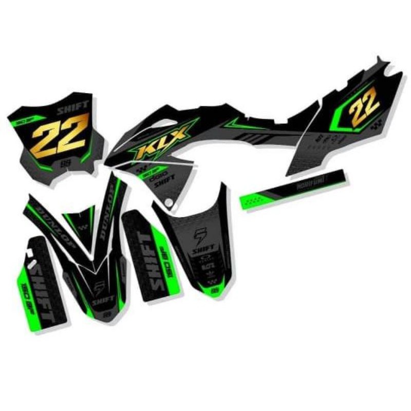 Detail Desain Decal Klx Bf Nomer 14