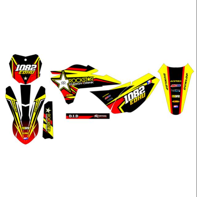 Detail Desain Decal Klx Gordon Nomer 57