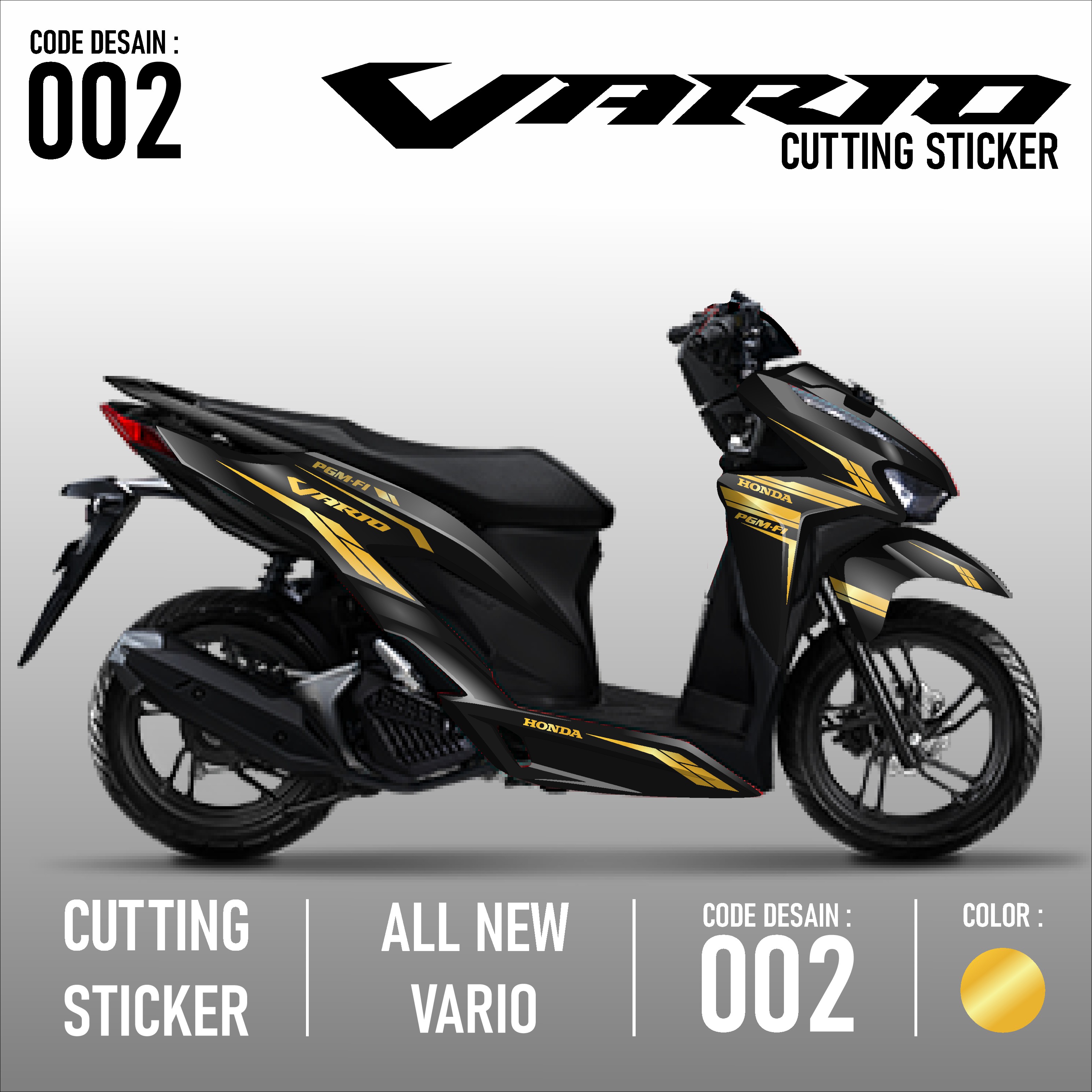 Detail Desain Decal Vario 150 Nomer 58