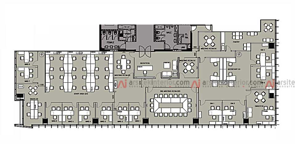 Detail Desain Denah Kantor Nomer 25