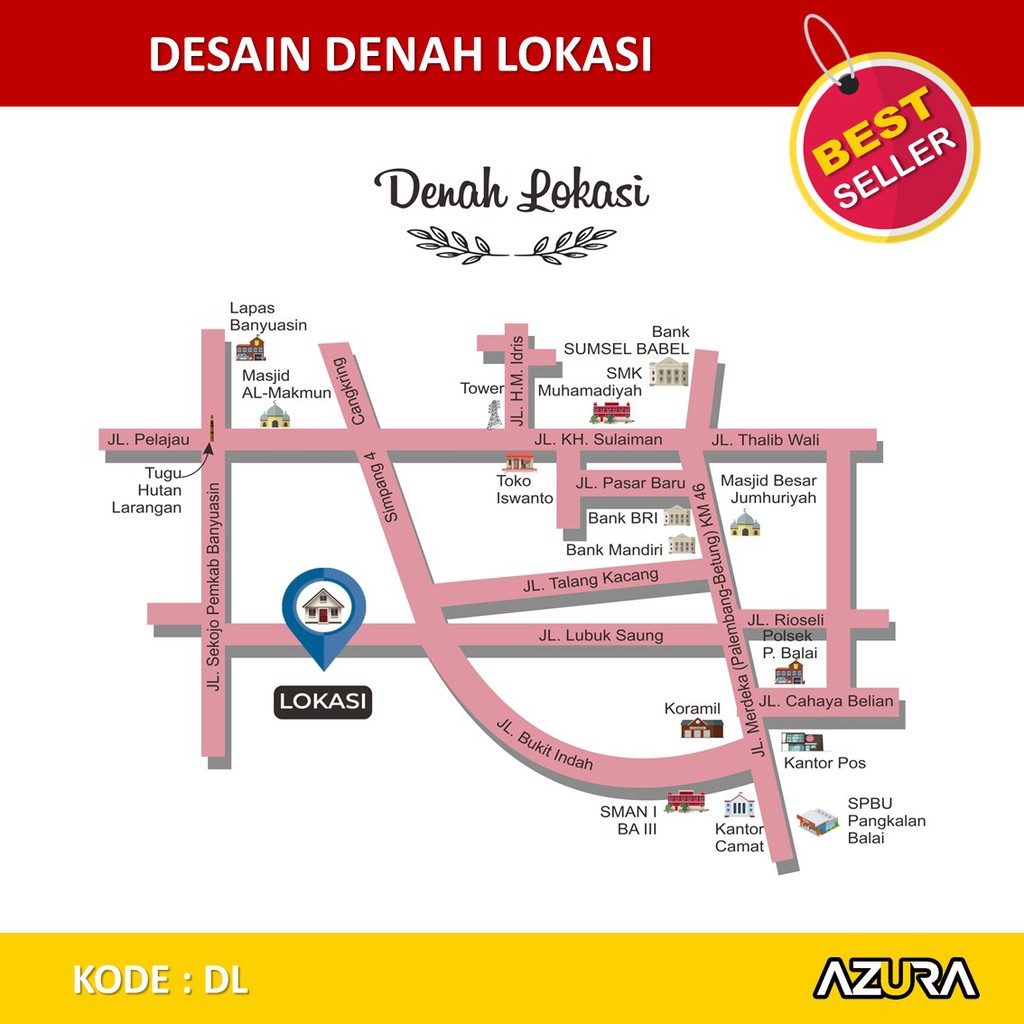 Detail Desain Denah Lokasi Nomer 13