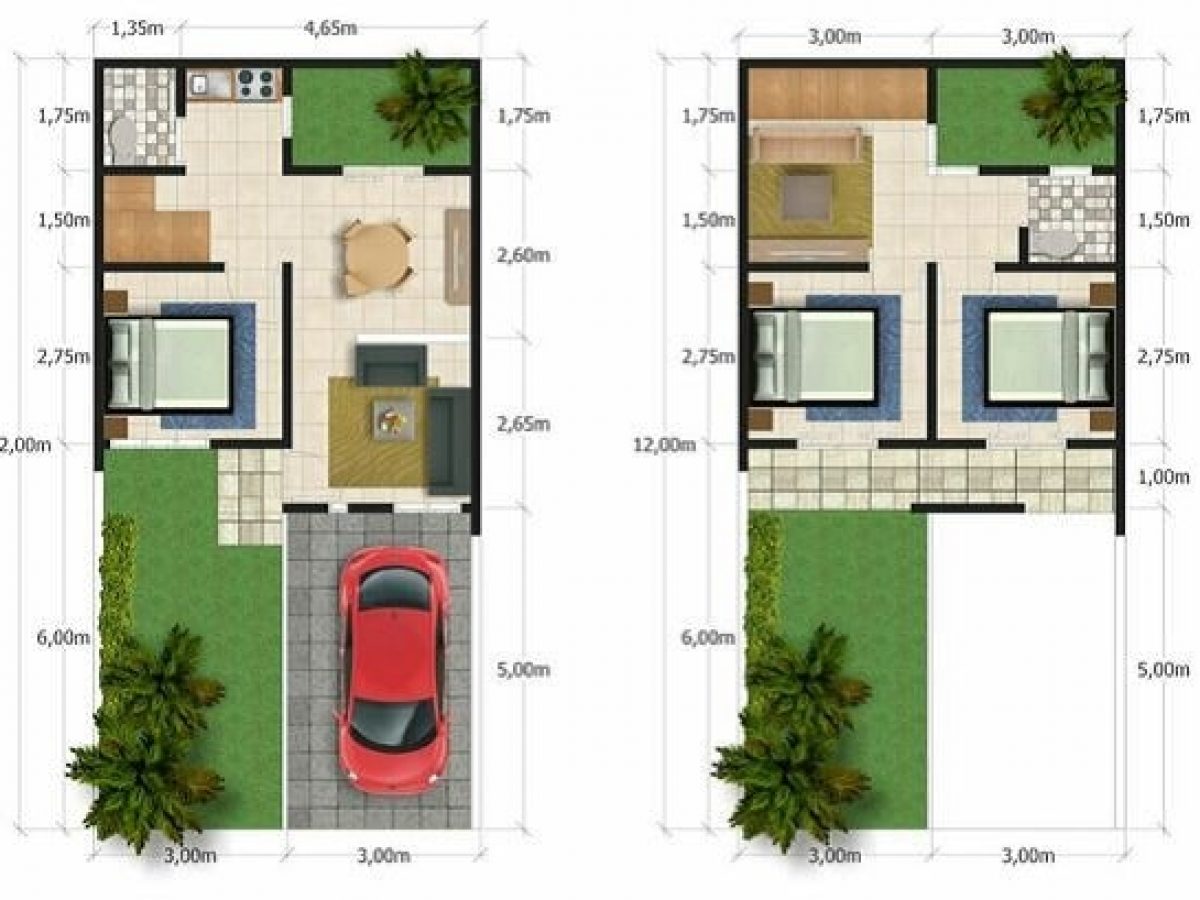 Detail Desain Denah Rumah 2 Lantai Nomer 32