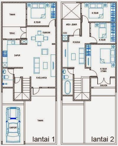 Detail Desain Denah Rumah 2 Lantai Nomer 37