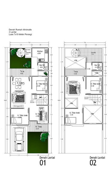 Detail Desain Denah Rumah 2 Lantai Nomer 49