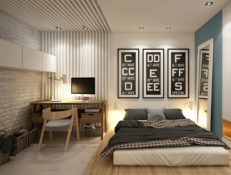 Detail Desain Dinding Kamar Tidur Minimalis Nomer 18