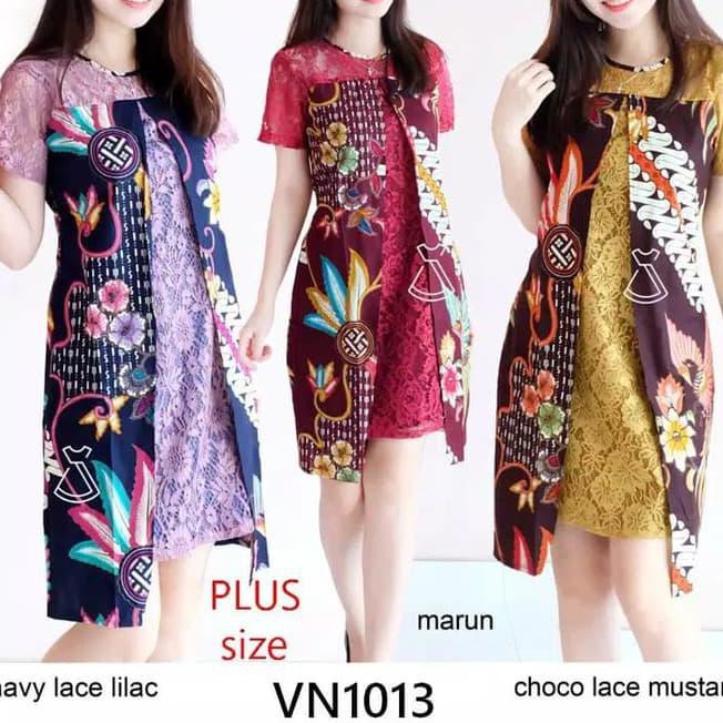 Detail Desain Dress Batik Nomer 11