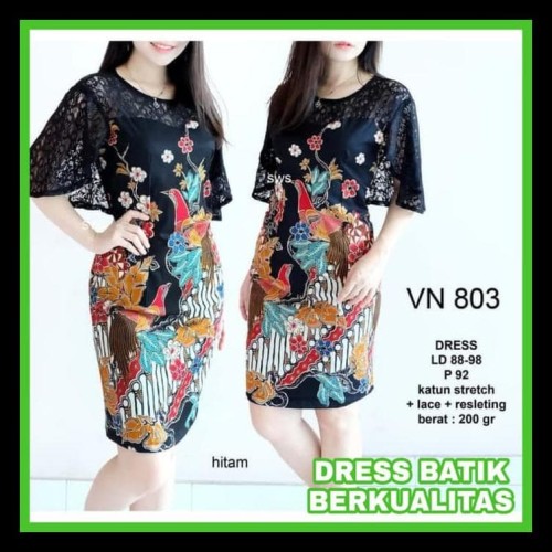 Detail Desain Dress Batik Nomer 54