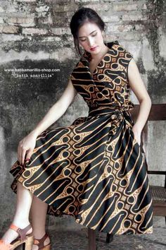 Detail Desain Dress Batik Nomer 56