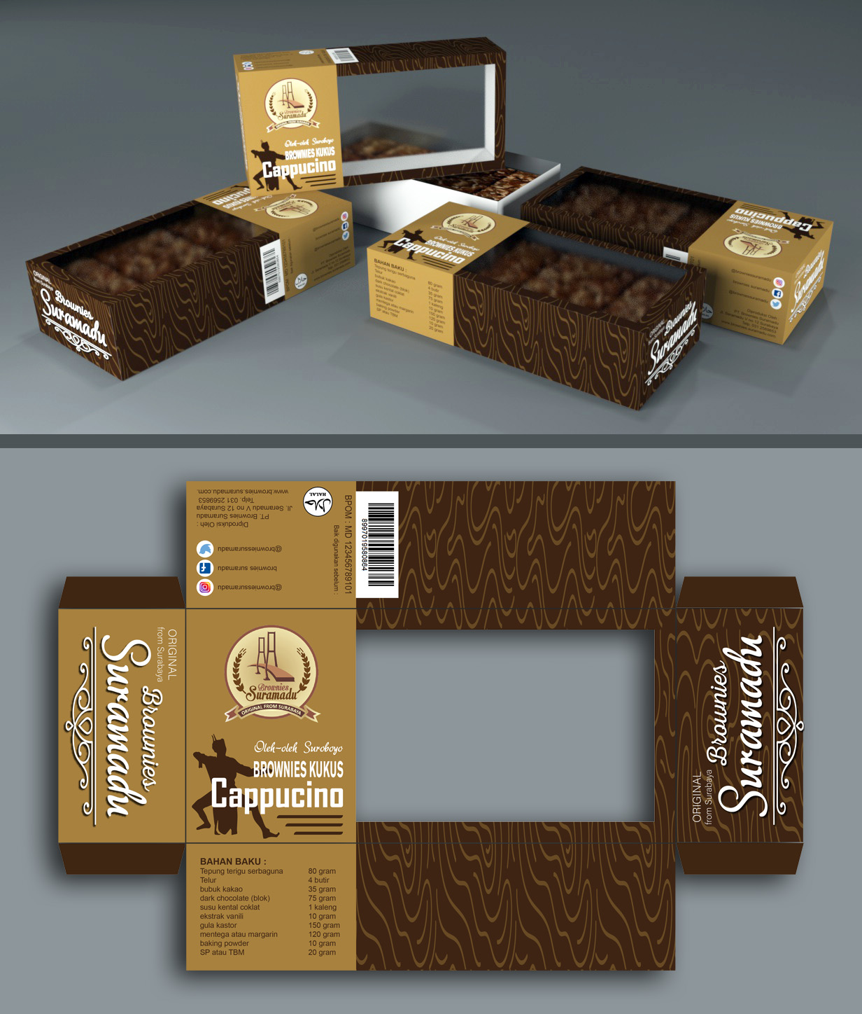 Detail Desain Dus Brownies Nomer 5