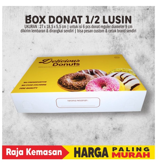 Detail Desain Dus Donat Nomer 46