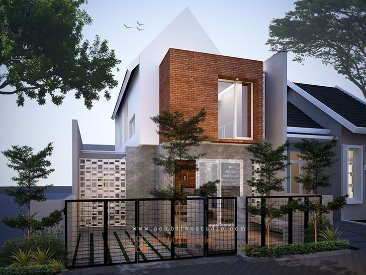 Detail Desain Fasad Rumah Industrial Nomer 16