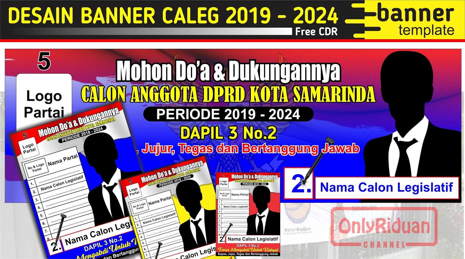 Detail Desain Foto Caleg Nomer 47