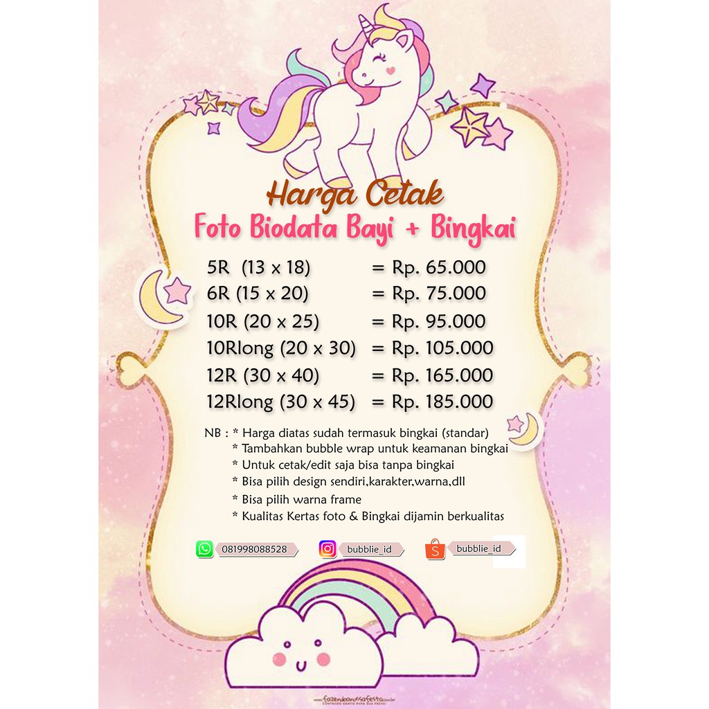 Detail Desain Frame Biodata Bayi Nomer 46