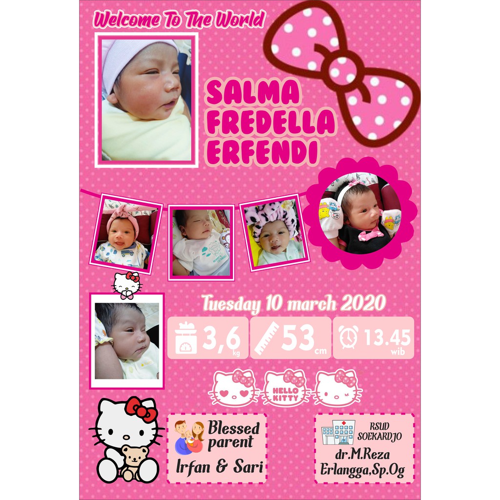 Detail Desain Frame Biodata Bayi Nomer 50