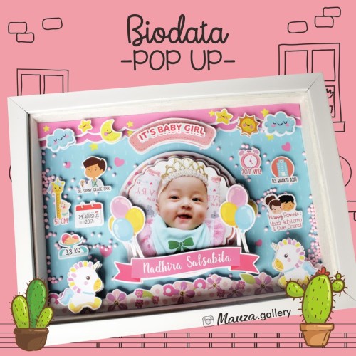 Detail Desain Frame Biodata Bayi Nomer 53