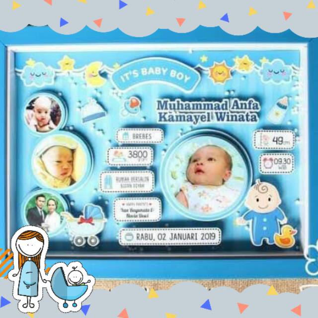 Detail Desain Frame Biodata Bayi Nomer 10