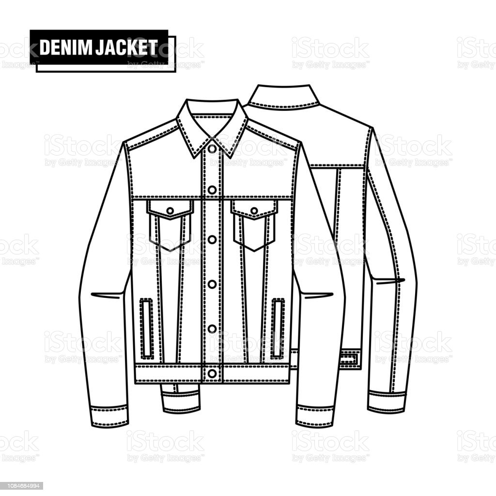 Detail Desain Gambar Jaket Jeans Nomer 25