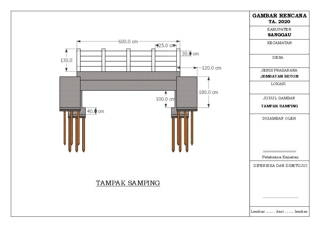 Detail Desain Gambar Jembatan Bentang 40 Meter Nomer 2