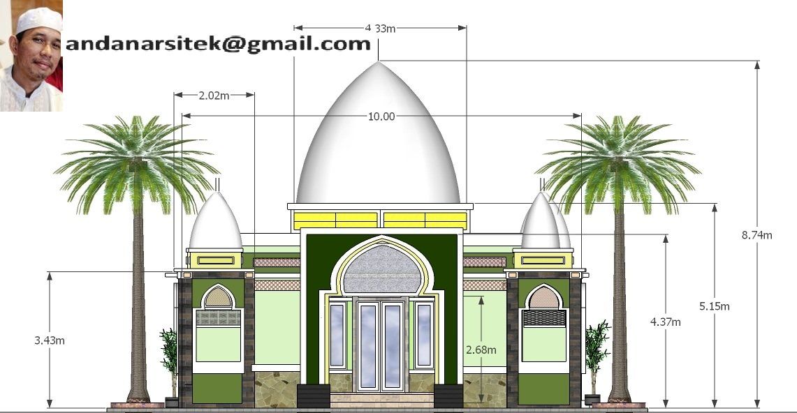 Desain Gambar Musola 10x10 - KibrisPDR