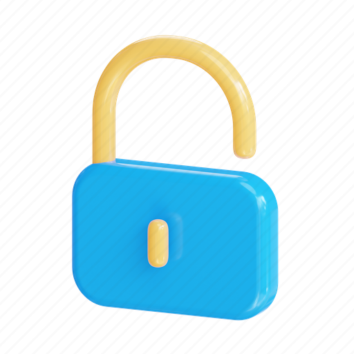 Download Lock 3d Icon Nomer 8