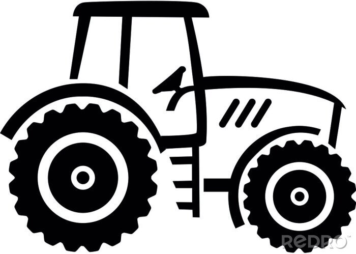 Detail Schwarzer Traktor Nomer 2
