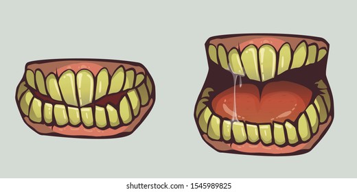 Detail Gigi Palsu Vector Nomer 30