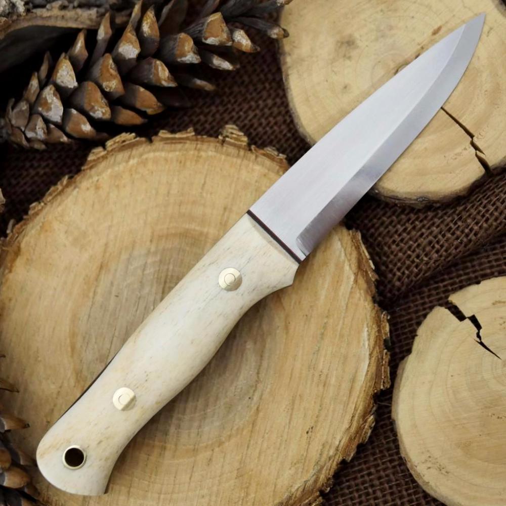 Detail Giraffe Bone Knife Handle Nomer 38