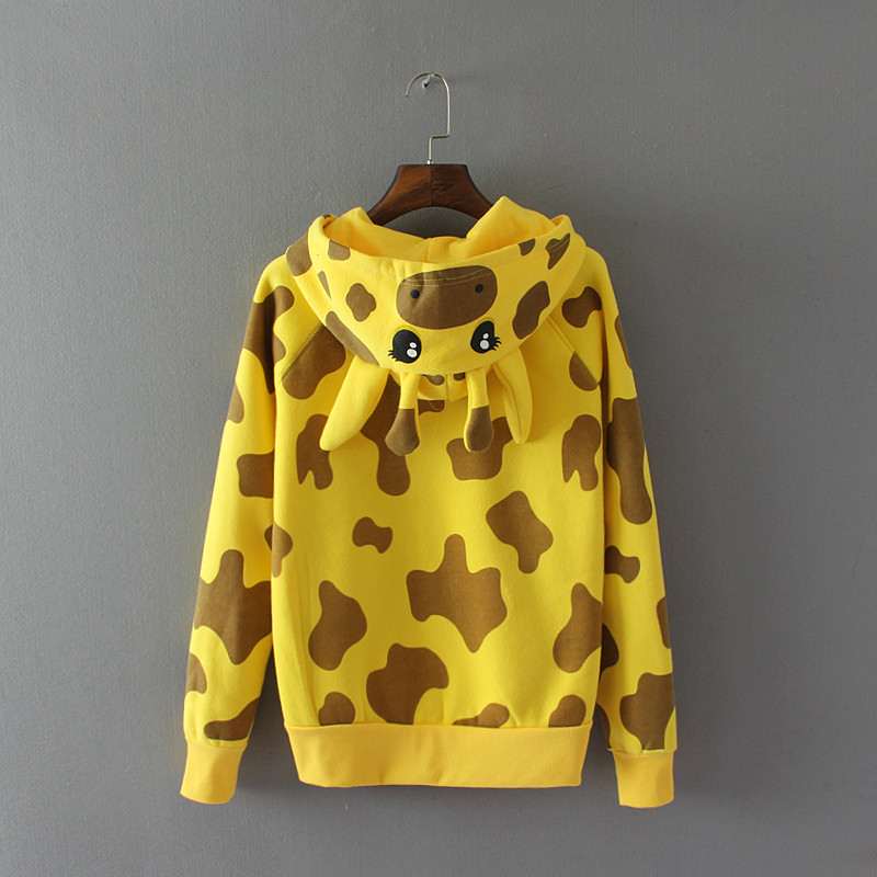 Detail Giraffe Hoodie With Ears Nomer 22