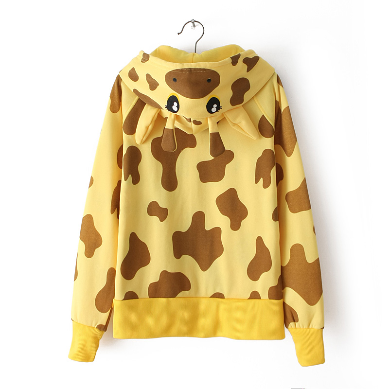 Detail Giraffe Hoodie With Ears Nomer 24