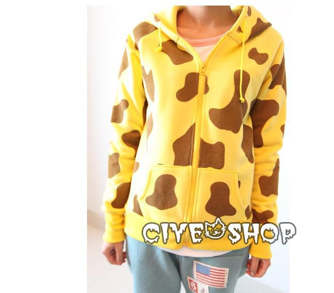 Detail Giraffe Hoodie With Ears Nomer 26