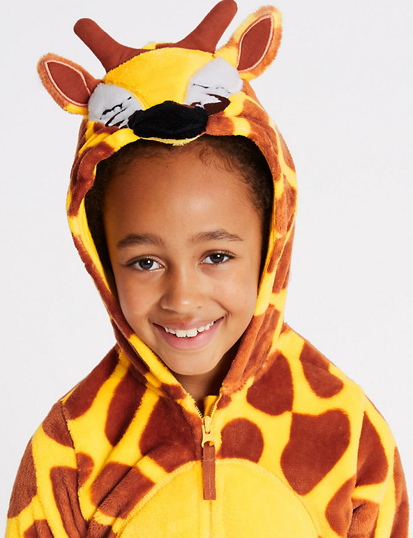 Detail Giraffe Hoodie With Ears Nomer 52