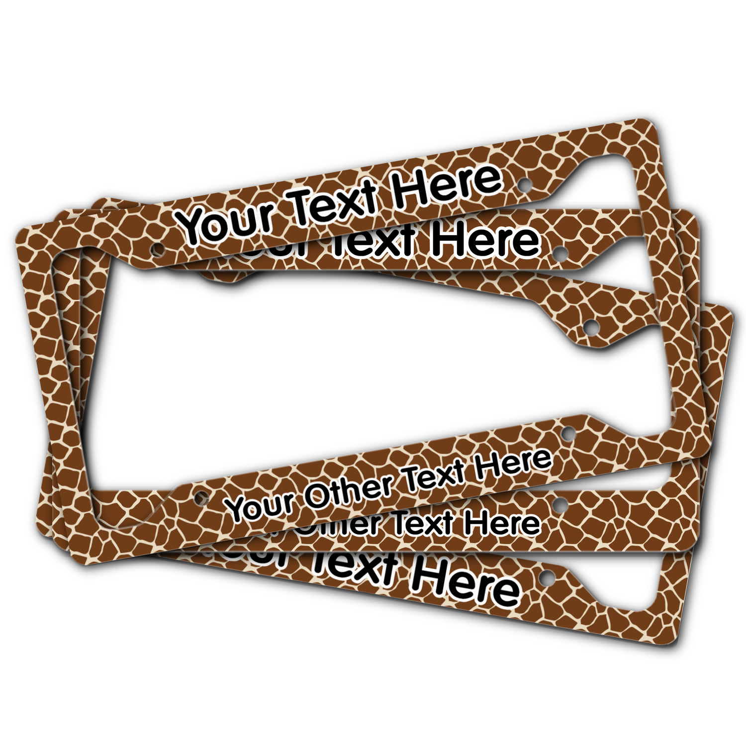 Giraffe License Plate Frame - KibrisPDR