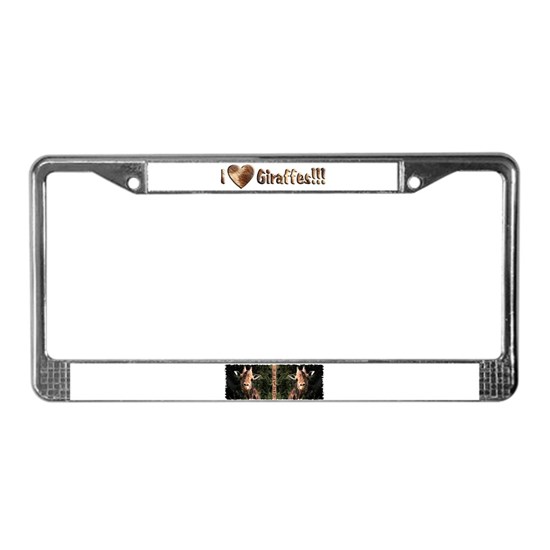 Detail Giraffe License Plate Frame Nomer 17