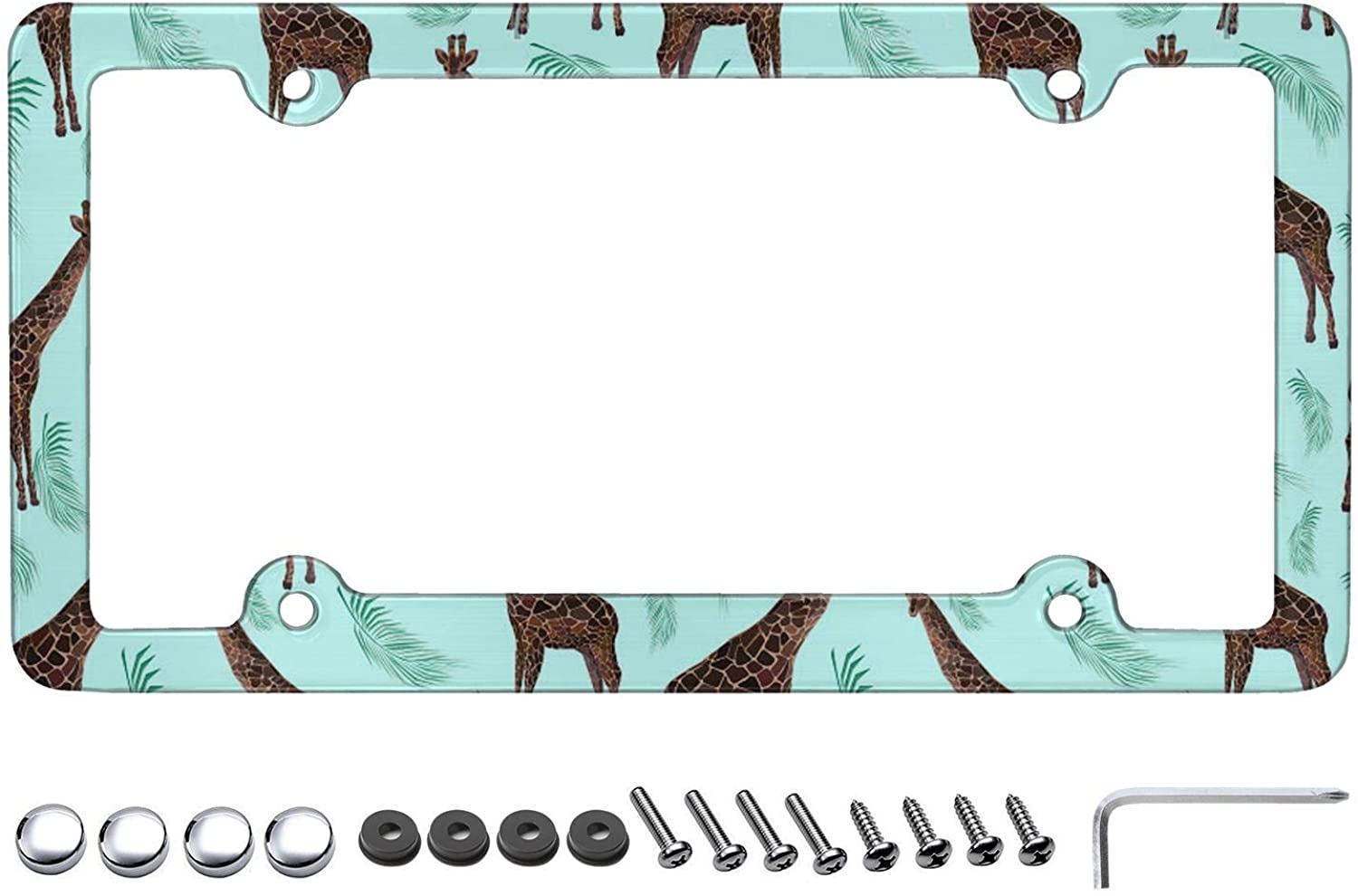 Detail Giraffe License Plate Frame Nomer 21