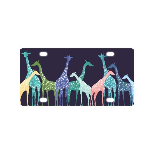 Detail Giraffe License Plate Frame Nomer 30