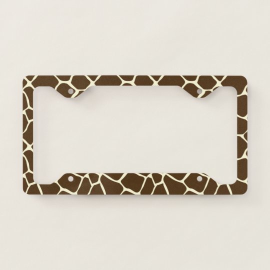 Detail Giraffe License Plate Frame Nomer 4