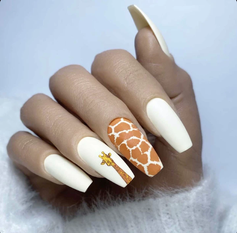 Detail Giraffe Nail Designs Nomer 34