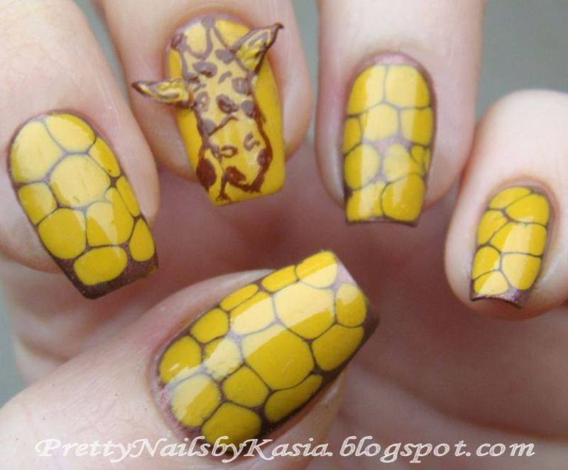 Detail Giraffe Nail Designs Nomer 36