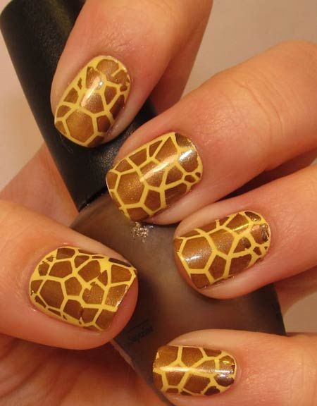 Detail Giraffe Nails Designs Nomer 12