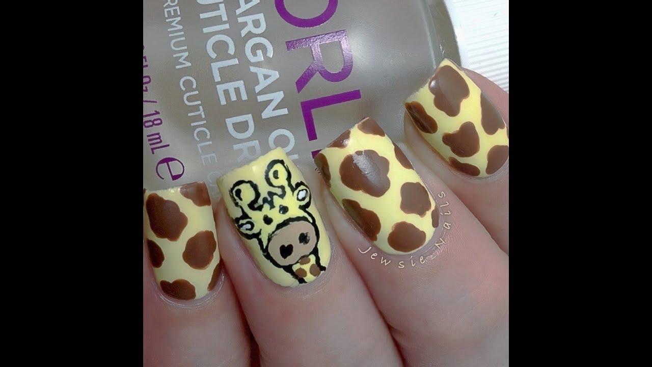 Detail Giraffe Nails Designs Nomer 19