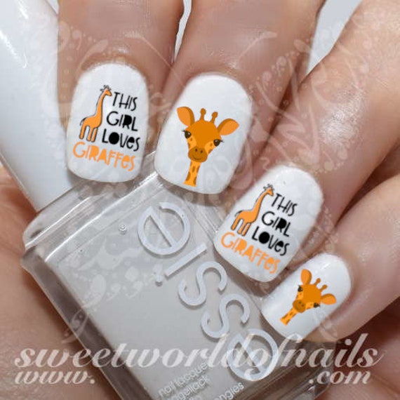 Detail Giraffe Nails Designs Nomer 41