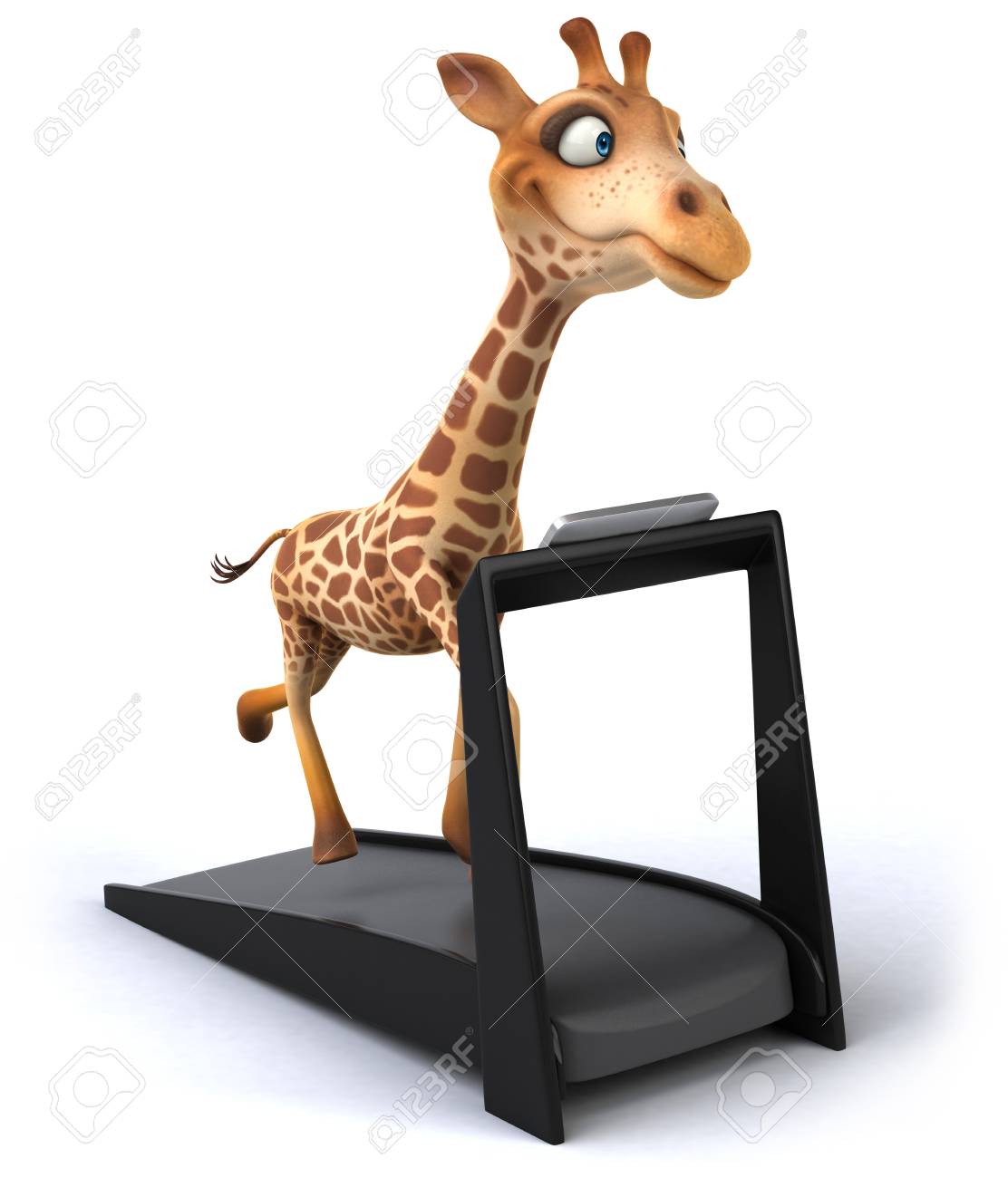 Detail Giraffe On A Treadmill Nomer 2