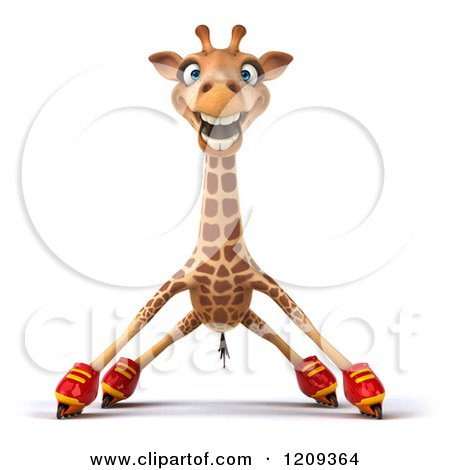 Detail Giraffe On Roller Skates Nomer 49