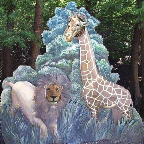 Detail Giraffe Painting Lion Meme Nomer 6