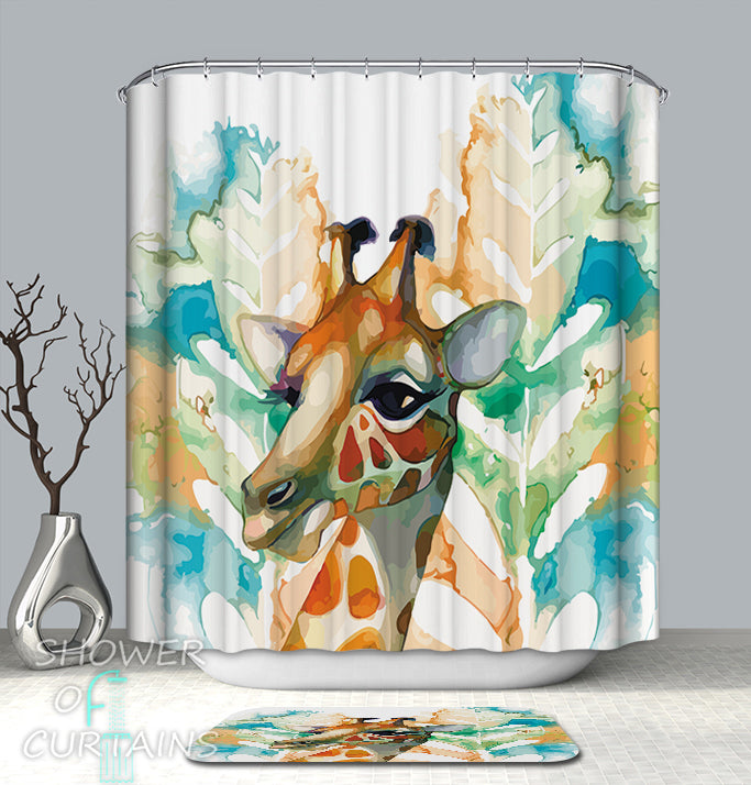 Detail Giraffe Shower Curtains Nomer 8